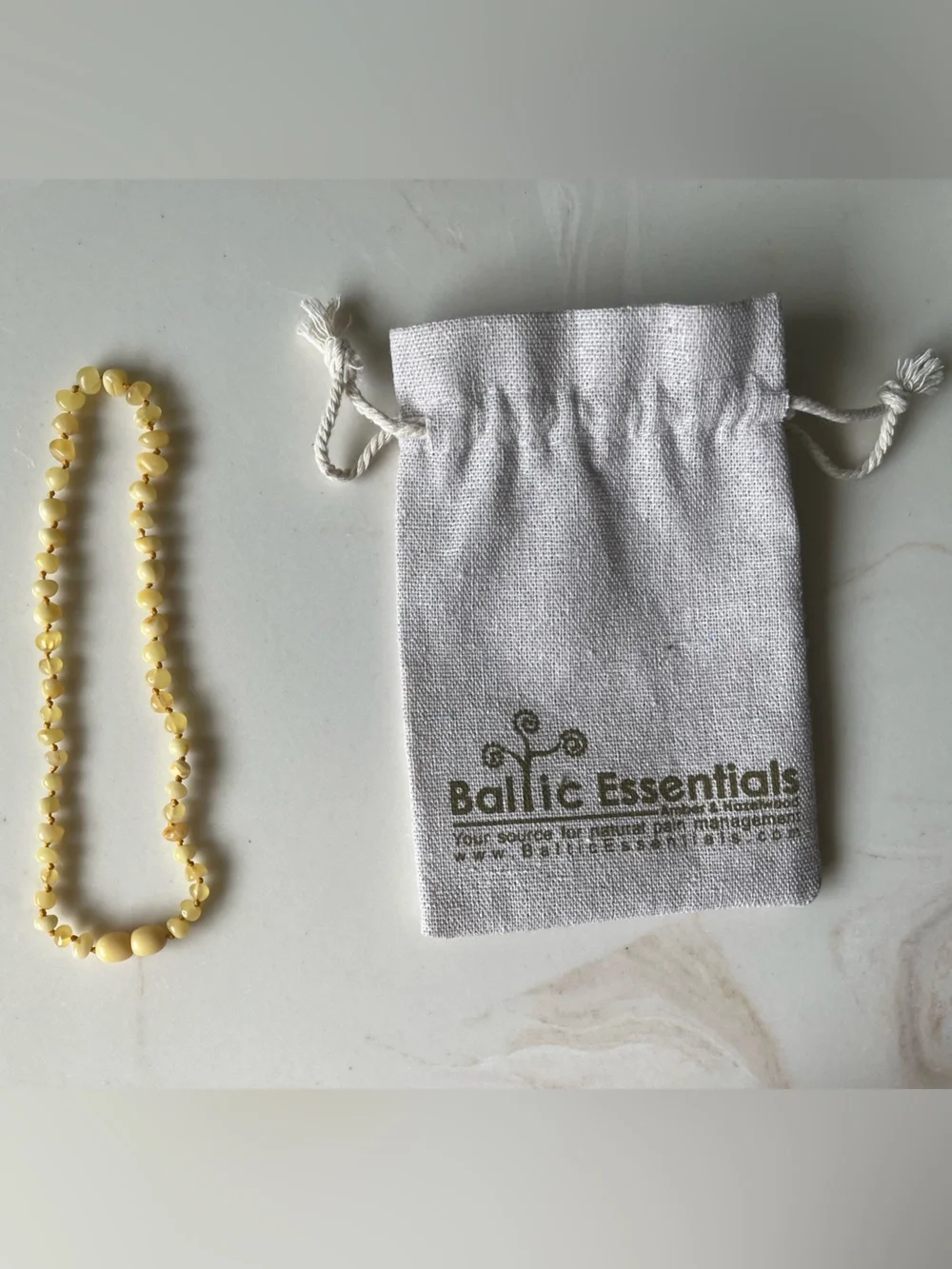 Raw Amber baby and toddler Teething necklace